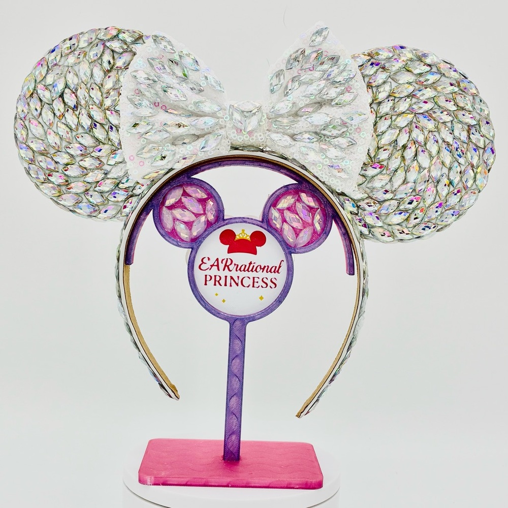 EARrational Princess Mickey Ears Bedazzled AB Rhinestones